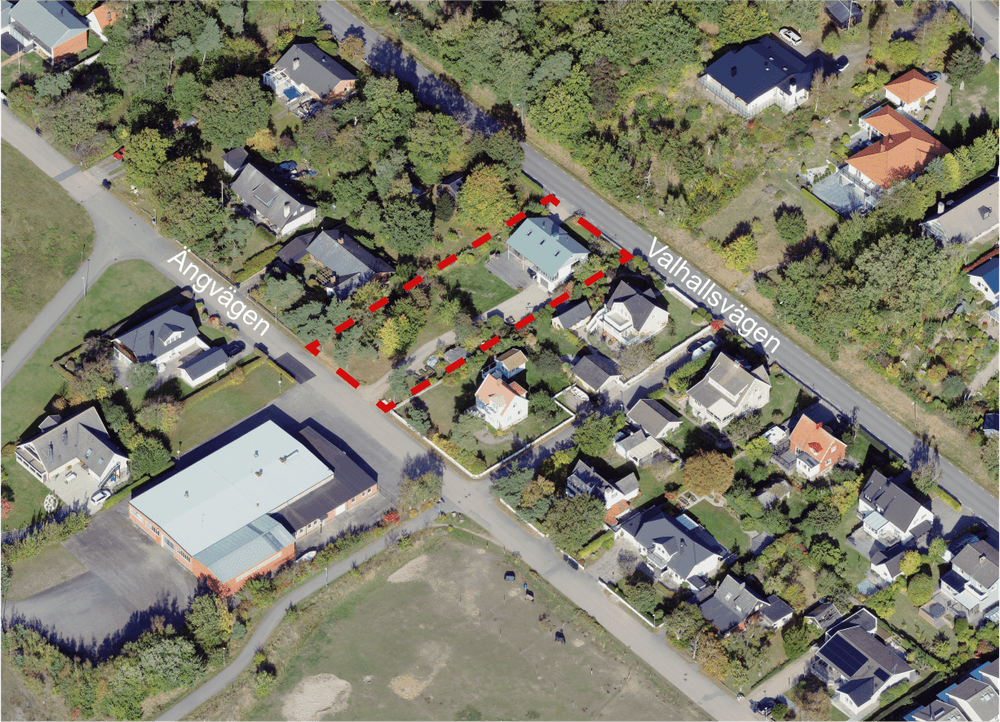 Bild visar planområdet idag.