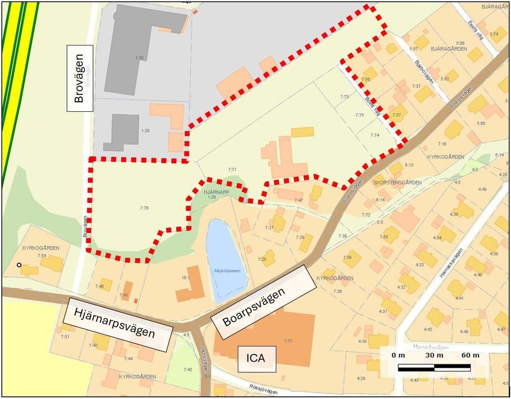 Planområdets läge och avgränsning