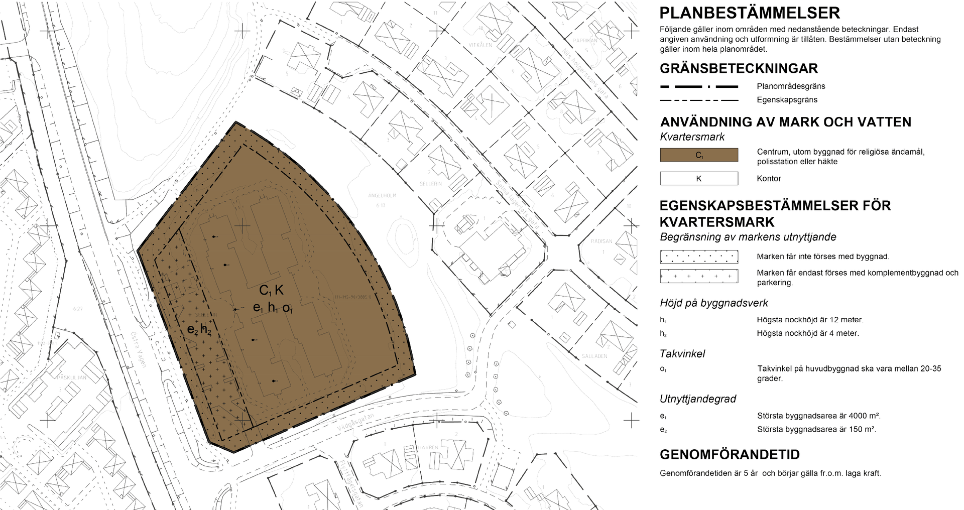 Plankarta för del av Sellerin 1.