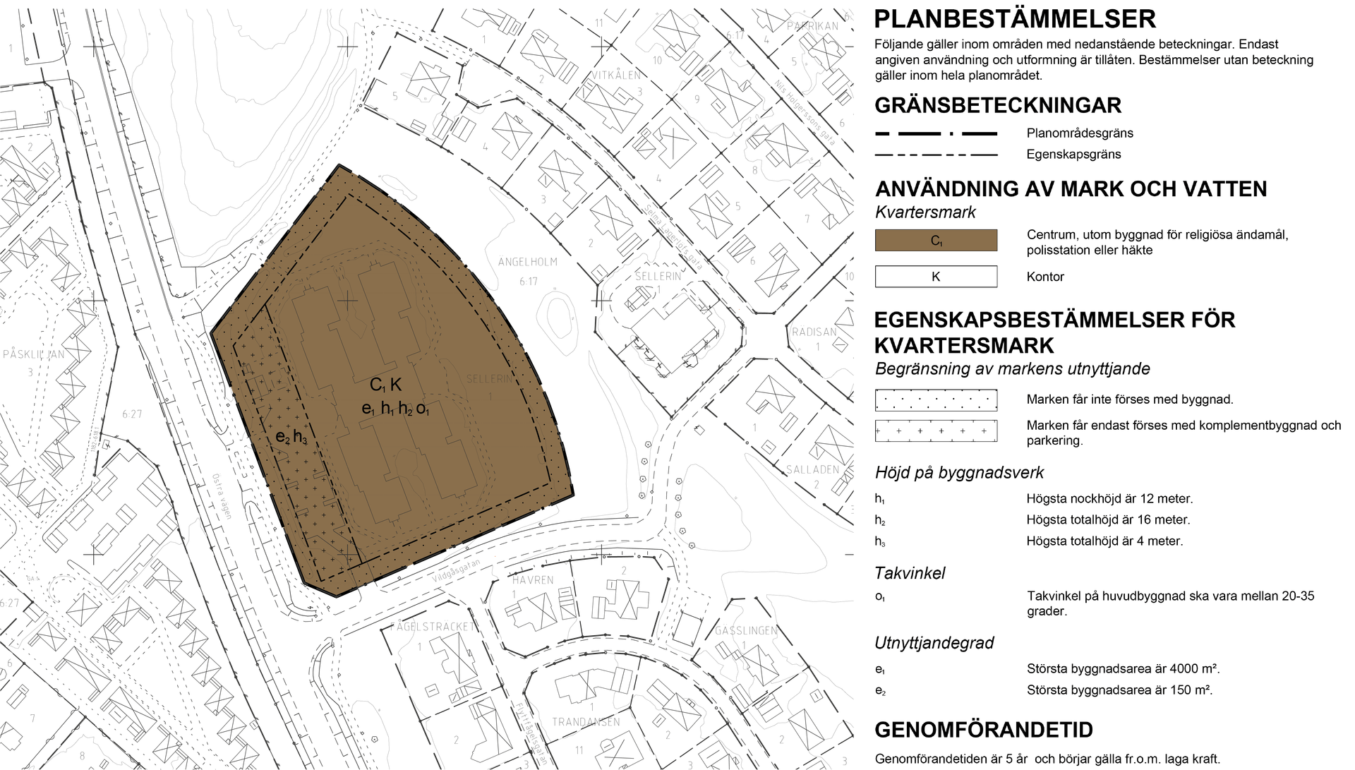 Plankarta för del av Sellerin 1.